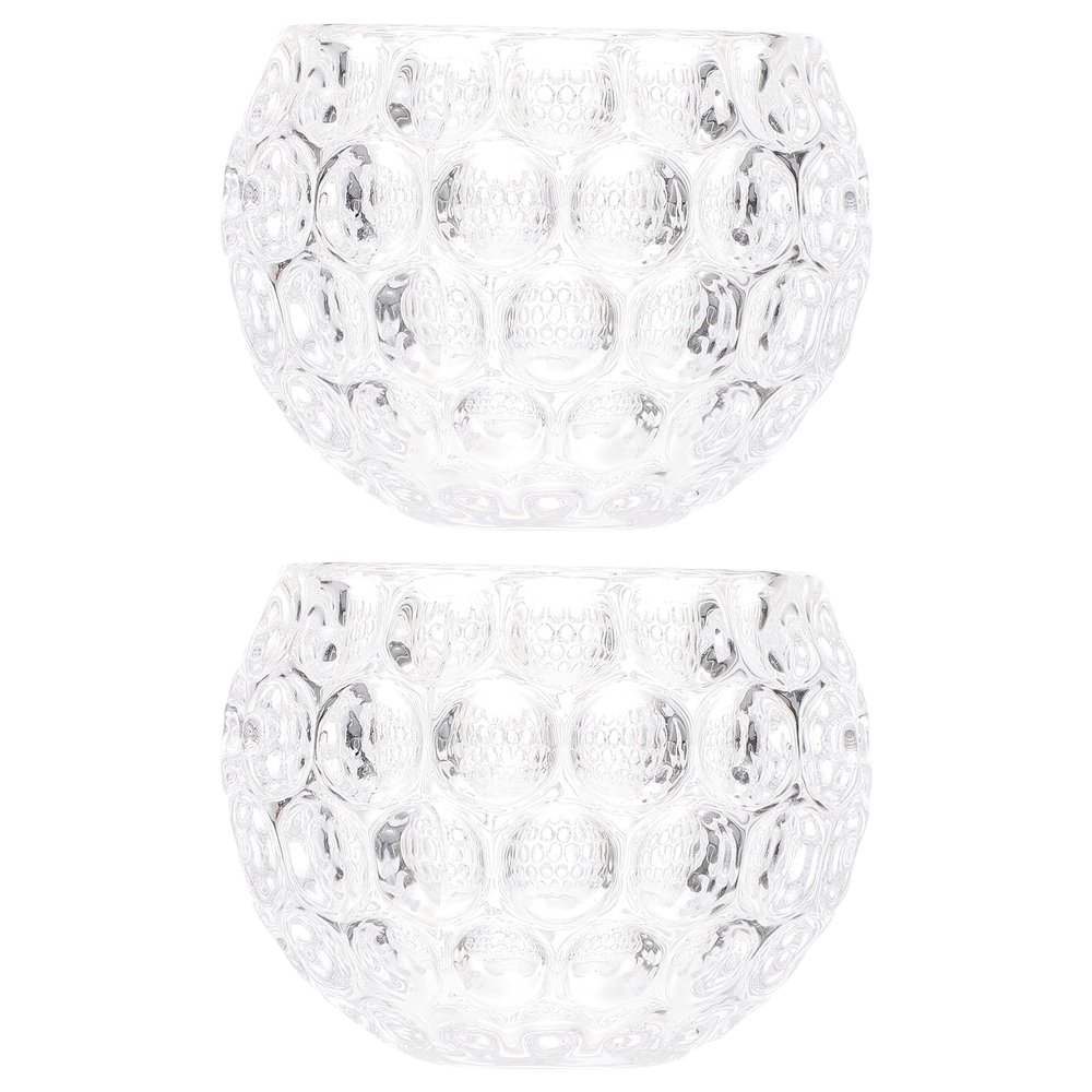 2pcs Crystal Glass Candle Holders Elegant Votive Candle Cups for Wedding Decor Party Centerpiece Desktop Decoration for Home and Special Occasions
