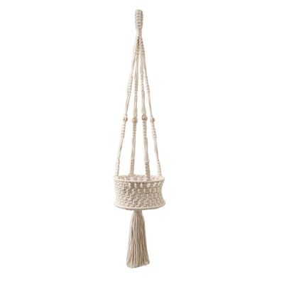 DUO ER Bohemian Woven Tapestry Pendant Hanging Decoration Plant Potted Rack Flower Pocket Room Decor Home Decoration Accessories