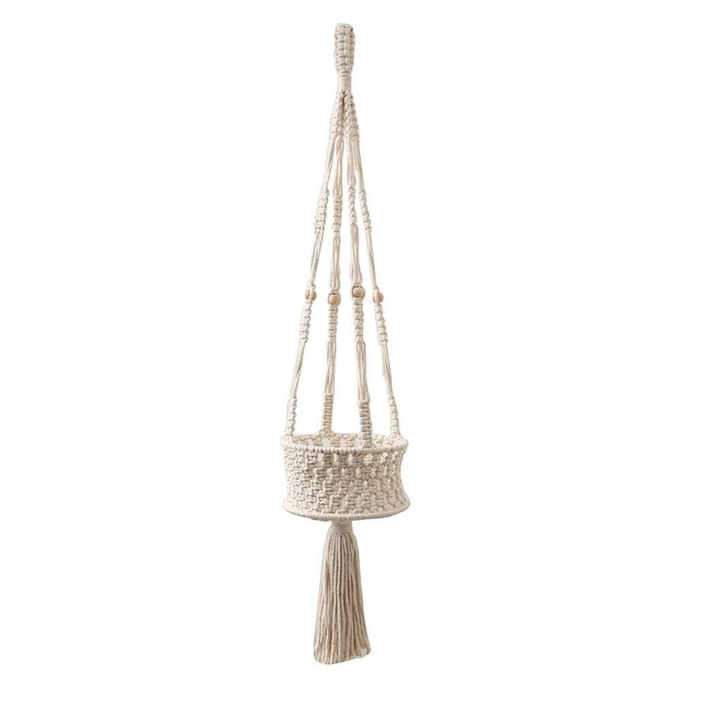 DUO ER Bohemian Woven Tapestry Pendant Hanging Decoration Plant Potted Rack Flower Pocket Room Decor Home Decoration Accessories