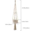 DUO ER Bohemian Woven Tapestry Pendant Hanging Decoration Plant Potted Rack Flower Pocket Room Decor Home Decoration Accessories view 2