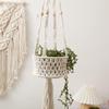 DUO ER Bohemian Woven Tapestry Pendant Hanging Decoration Plant Potted Rack Flower Pocket Room Decor Home Decoration Accessories view 3