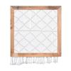 DUO ER Geometric Art Boho Wall Hanging Framed Woven Art Deco Decoration Tassels Pendant Macrame Tapestry Room Decor (Color : B) view 1