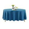 108 Inch Stain and Wrinkle Resistant Washable Polyester Table Cloth, Decorative Table Cloth for Dining Table, Buffet Parties and Wedding, Caribbean Blue view 1