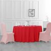 120 Inch Stain and Wrinkle Resistant Washable Polyester Table Cloth, Decorative Table Cloth for Dining Table, Buffet Parties and Wedding, Red view 3