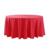 120 Inch Stain and Wrinkle Resistant Washable Polyester Table Cloth, Decorative Table Cloth for Dining Table, Buffet Parties and Wedding, Red view 4