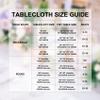 120 Inch Stain and Wrinkle Resistant Washable Polyester Table Cloth, Decorative Table Cloth for Dining Table, Buffet Parties and Wedding, Blue Mist view 2