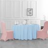 120 Inch Stain and Wrinkle Resistant Washable Polyester Table Cloth, Decorative Table Cloth for Dining Table, Buffet Parties and Wedding, Blue Mist view 3
