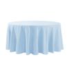 120 Inch Stain and Wrinkle Resistant Washable Polyester Table Cloth, Decorative Table Cloth for Dining Table, Buffet Parties and Wedding, Blue Mist view 4
