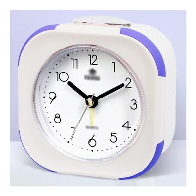 Alarm Clocks Analog Alarm Clock Silence Non Ticking, Simple Design Tablelop Clock with Backlight, Snooze Function, Clocks for Teens Wake up (Color : Purple)