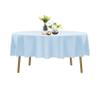 90 Inch Stain and Wrinkle Resistant Washable Polyester Table Cloth, Decorative Table Cloth for Dining Table, Buffet Parties and Wedding, Blue Mist view 1
