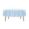 90 Inch Stain and Wrinkle Resistant Washable Polyester Table Cloth, Decorative Table Cloth for Dining Table, Buffet Parties and Wedding, Blue Mist view 4
