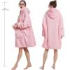 Aemilas Wearable Blanket Hoodie - Sherpa Blankets Sweatshirt as Gifts for Mom Girlfriend Women, Cozy Hooded Blanket With Giant Pocket(Light Pink) view 3