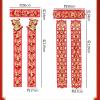 Chinese New Year Oriental Housewarming Couplet, Red Couplets + Window Grilles, Creative Holiday Products(Color:Red) view 3