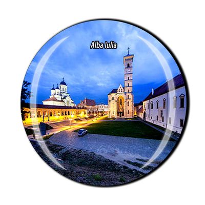 Alba Iulia Romania Fridge Magnet Crystal Tourist Souvenir Gift Collection Kitchen Decor Refrigerator Magnetic Sticker