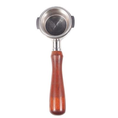 XIXIDIAN Stainless Steel Double Ear Coffee Machine Handle Bottomless Filter Portafilter Universal Wooden E61 Espresso Coffee Tools 58MM