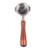 XIXIDIAN Stainless Steel Double Ear Coffee Machine Handle Bottomless Filter Portafilter Universal Wooden E61 Espresso Coffee Tools 58MM view 1