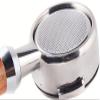 XIXIDIAN Stainless Steel Double Ear Coffee Machine Handle Bottomless Filter Portafilter Universal Wooden E61 Espresso Coffee Tools 58MM view 3