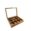 Ark Wood Art international Wooden Spice Box | Masala Box | Dry Fruit Container | Medicine Storage Box Handcrafted with Indian Rosewood Containing 12 Non-Detachable Containers for gift view 1