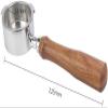 XIXIDIAN 51mm 3 Ears Bottomless Stainless Steel Portafilter Wood Handle Coffee Bottomless Portafilter (Color : B) view 3