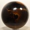 65mm Yellow Golden Tiger's Eye Sphere Chatoyant Crystal Ball Natural Polished Mineral Hawk's Eye Stone - Africa + Stand view 4