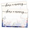 100 Large Share A Memory Cards - Oversize - 5" x 7" - Celebration of Life - Birthday - Funeral - Memorial - Graduation - Bridal Shower Game - Going Away - Anniversary - Retirement (Butterfly) view 1