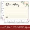 100 Large Share A Memory Cards - Oversize - 5" x 7" - Celebration of Life - Birthday - Funeral - Memorial - Graduation - Bridal Shower Game - Going Away - Anniversary - Retirement view 2