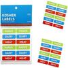 Kosher Sticker Labels, 48-Pack, 16 Blue Dairy, 16 Red Meat, 16 Green Parve Stickers, Oven Proof up to 500 F, Freezable, Microwavable, Dishwasher Safe, English, Color Coded Tools view 3