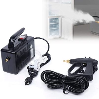 XYEJL 1700W 110V High Temperature Pressurized Steam Cleaner, Multi-Purpose Portable Mini Steam Cleaning Machine, Mobile Cleaning Machine Power Steamer for Furniture Car Household,Black
