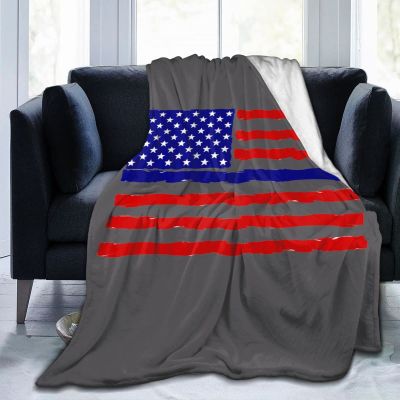 America Flag of American Fleece Blanket Bed Linen Sofa Blankets Throw Size 80"X60" for Yoga Mats Pillow Case