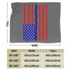 America Flag of American Fleece Blanket Bed Linen Sofa Blankets Throw Size 80"X60" for Yoga Mats Pillow Case view 2