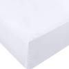 Olympic Queen Fitted Sheet -Fits Mattress Perfectly 20 inch Deep Pocket- 100% Giza Cotton 600 Thread Count - 1 Fitted Sheet Only Parrot Green Solid view 4