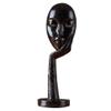 JNKET Women Face Art Statue Meditator Resin Human Abstract Art Sculpture for Home Office Bedroom Decor (Black) view 1