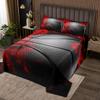 Manfei Basketball Bedspread King Size Sports Gaming Theme Quilted 3 Pieces Coverlet Set with 2 Pillowcases Red Flame Basketball Oversized Bedding Quilt for Kids Boys Teens Room Decor view 1