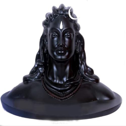 Adiyogi Shiva Statue for Car Dash Board, Pooja and Gift, Mahadev Murti/Idol, Shankara for Home & Office Decor, Made in India