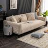 XSlive Chenille Sofa Cover Luxury Palm Leaf Jacquard Sectional Couch Cover Non Slip Sofa Slipcover for Dogs Kids Armrest Backrest Cover Furniture Protector,1 Piece (Khaki,35"x35") view 2