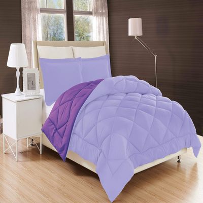 1PCS All Season Comforter Twin XL Duvet Insert 100% Cotton Bedding Lavender/Purple Comforter Set Twin-XL (68'' x 90'')