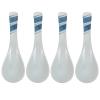 Cabilock 4pcs Japanese Ceramic Spoons Multipurpose Soup and Rice Spoons for Home Kitchen and Restaurant Use Stylish Striped Design for Serving Porridge and Ramen view 1