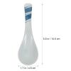Cabilock 4pcs Japanese Ceramic Spoons Multipurpose Soup and Rice Spoons for Home Kitchen and Restaurant Use Stylish Striped Design for Serving Porridge and Ramen view 2