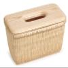 Teng Jin Nantucket Desk Baskets Cane-on-cane weave Tissue Holders for Bathrooms Oblong Tissue view 1