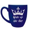16 oz. Ceramic Bistro Coffee Mug | Fully Personalized | |Custom Gift| Different design and font options | Housewarming gift, wedding gift, for him, for her (Blue) view 1