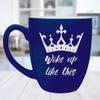 16 oz. Ceramic Bistro Coffee Mug | Fully Personalized | |Custom Gift| Different design and font options | Housewarming gift, wedding gift, for him, for her (Blue) view 2