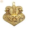 6" Auspicious Kirtimukha Mask | Wall Hanging | Brass Statue | Handmade | Made in India - Brass view 1