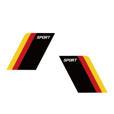 2PCS Car Stickers Fender Wheel Brows for VW Golf Ford Fiat Hyundai Lada Lexus Tesla Mazda Land Rover Auto Decoration Accessories,Style B