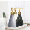 280ml Liquid Soap Dispenser for Bathroom with Gold PumpDish Soap Dispenser for KitchenRefillable Countertop Lotion Ceramics Gray Hand Soap Dispenser for Shower view 4
