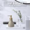 280ml Liquid Soap Dispenser for Bathroom with Gold PumpDish Soap Dispenser for KitchenRefillable Countertop Lotion Ceramics Khaki Hand Soap Dispenser for Shower view 2