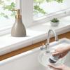 280ml Liquid Soap Dispenser for Bathroom with Gold PumpDish Soap Dispenser for KitchenRefillable Countertop Lotion Ceramics Khaki Hand Soap Dispenser for Shower view 3