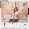 7 Pcs 45" Faux Pampas Grass  Fluffy Artificial Pompous Grass for Tall Floor Vase, Non-Shedding Home Decor, Boho Wedding Flowers, Baby Shower Centerpieces, Bedroom & Living Room Decor (Beige) view 2