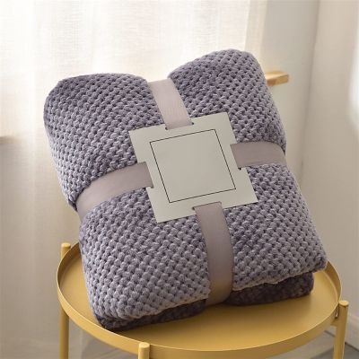 XJHKG Winter Flannel Blankets, Fluffy Thicken Coral Fleece Throw Warm Bed Sheet Sofa Towel Bedspread Blankets (Color : Orchid, Size : 180x200cm)