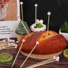 100 Pieces Bamboo Cocktail Picks 4.7 Inch Fruit Toothpicks Sports Ball End Cocktail Skewers Wooden Decorative Cocktail Picks for Appertizes, Fruit, Food, Sport Party Favors (Baseball) view 4
