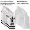 [UPGRADED PROTECTION] 8 Set (16 pcs) Reusable Wine Bags for Travel, Wine Travel Protector, Bottle Travel Sleeve Case For Airplane, Car, Cruise, TRIPLE Protection Luggage Leakproof Safety Impact Resist view 3